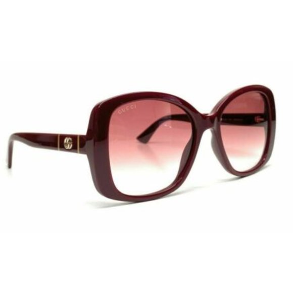 Gucci Women\'s Burgundy Red Gradient Sunglasses!